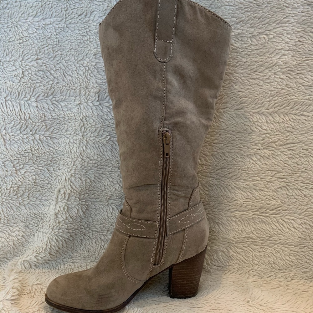Madden Girl Tan Suede Boot